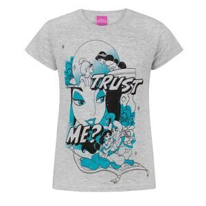 Aladdin Childrens/Kids Trust Me Jasmine T-Shirt / Grey Marl